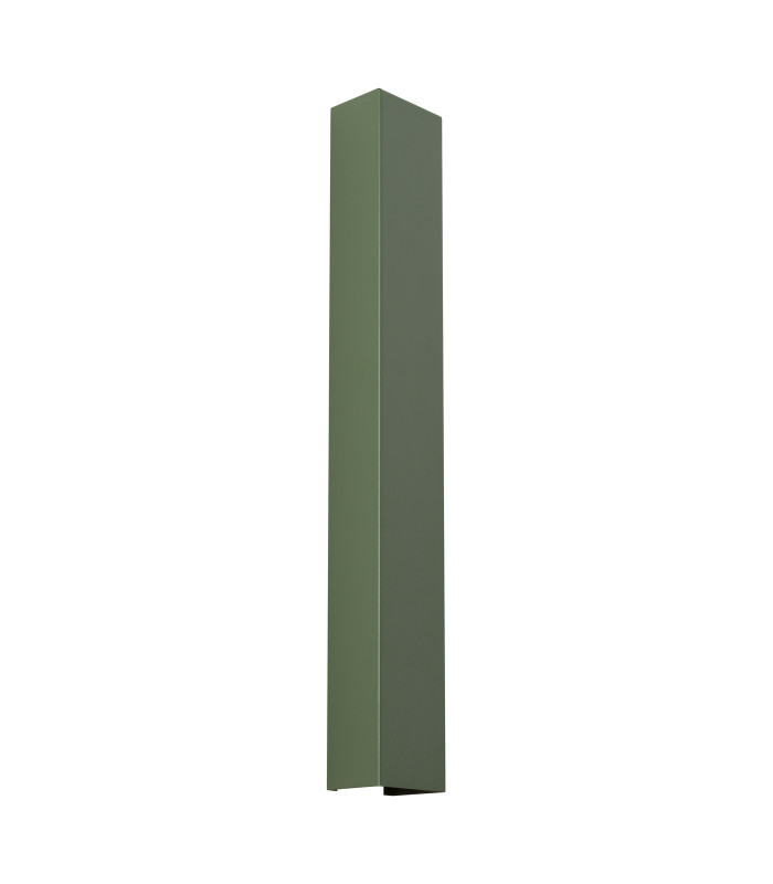 Freya 60cm Flush Wall Lamp Olive Green 1x GU10-1