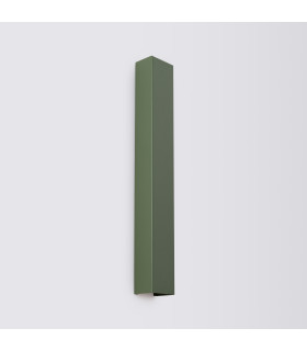 Freya 60cm Flush Wall Lamp Olive Green 1x GU10-2