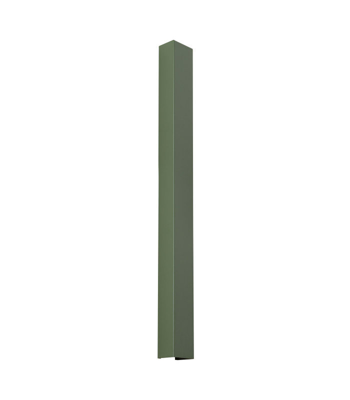 Freya 90cm Flush Wall Lamp Olive Green 1x GU10-1