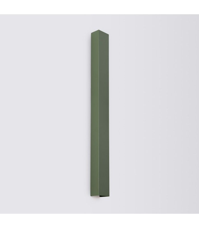 Freya 90cm Flush Wall Lamp Olive Green 1x GU10-2