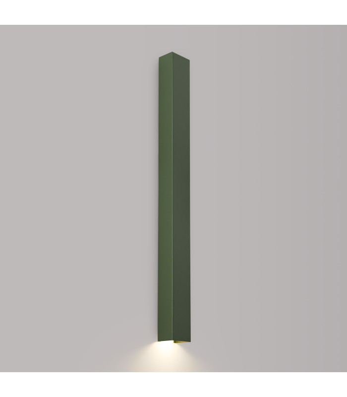 Freya 90cm Flush Wall Lamp Olive Green 1x GU10-3