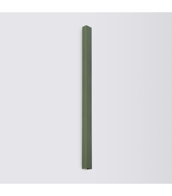 Freya 150cm Flush Wall Lamp Olive Green 1x GU10-2