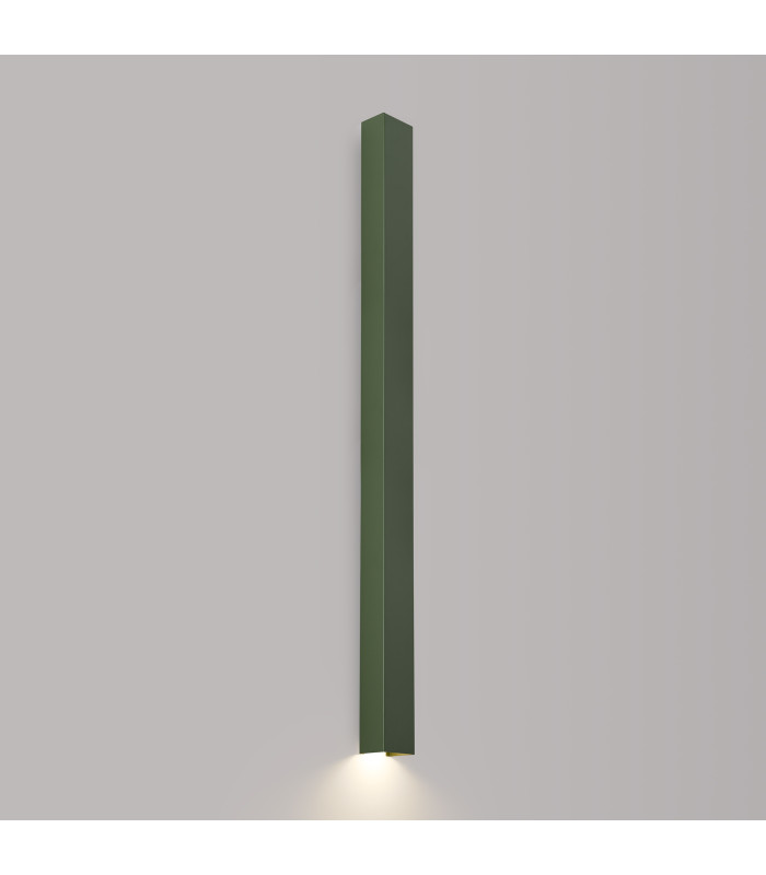 Freya 120cm Flush Wall Lamp Olive Green 1x GU10-3