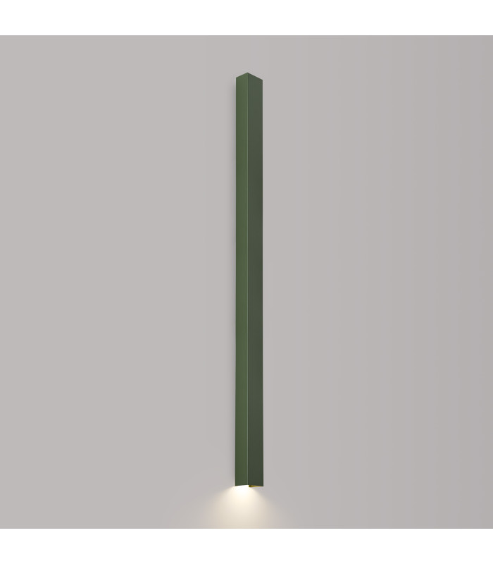 Freya 150cm Flush Wall Lamp Olive Green 1x GU10-3
