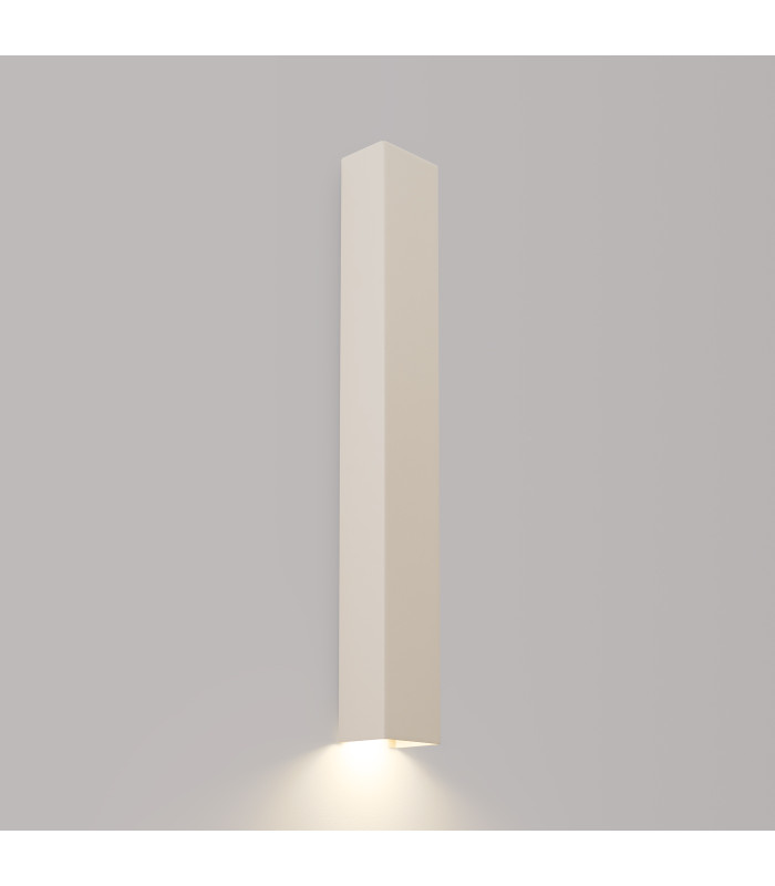 Freya 60cm Flush Wall Lamp Beige 1x GU10-3