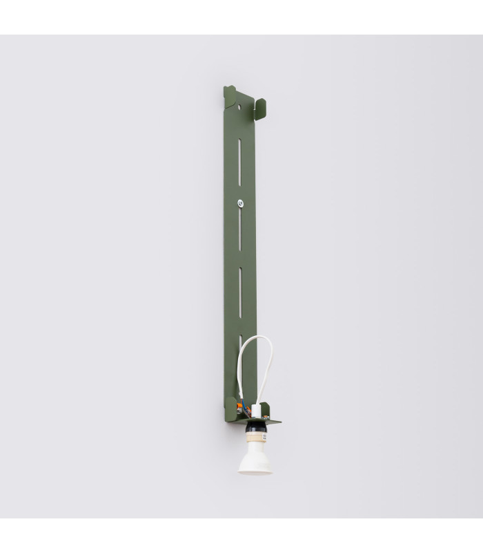 Freya 120cm Flush Wall Lamp Olive Green 1x GU10-6