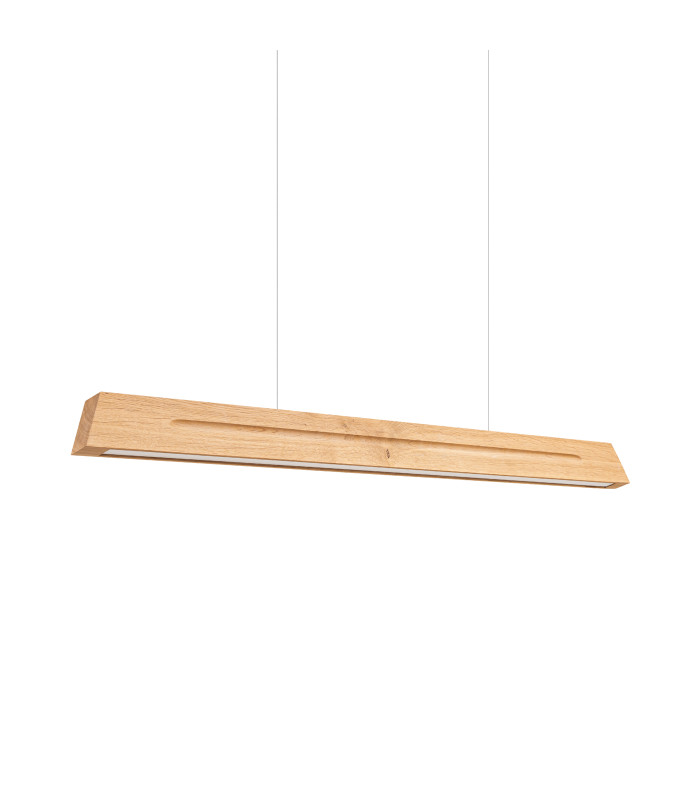 Skog LED 120cm Bar Pendant Ceiling Light Oak 3000K-1