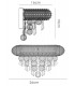 Wall Lamp Small 2 Light French Gold, Crystal - 3