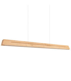 Skog LED 150cm Bar Pendant Ceiling Light Oak 4000K-1