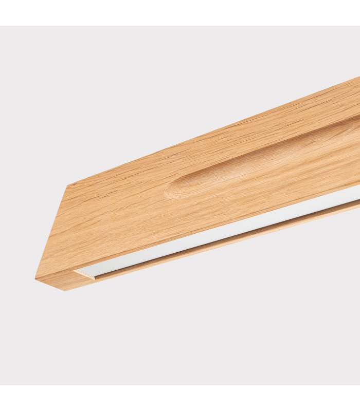 Skog LED 150cm Bar Pendant Ceiling Light Oak 3000K-5