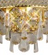 Wall Lamp Small 2 Light French Gold, Crystal - 7