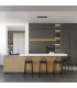 Skog LED 120cm Bar Pendant Ceiling Light Oak 4000K-10