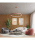 Rio 55cm Integrated LED Pendant Ceiling Light Beige 3000K-11