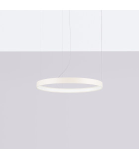 Rio 55cm Integrated LED Pendant Ceiling Light Beige 4000K-2
