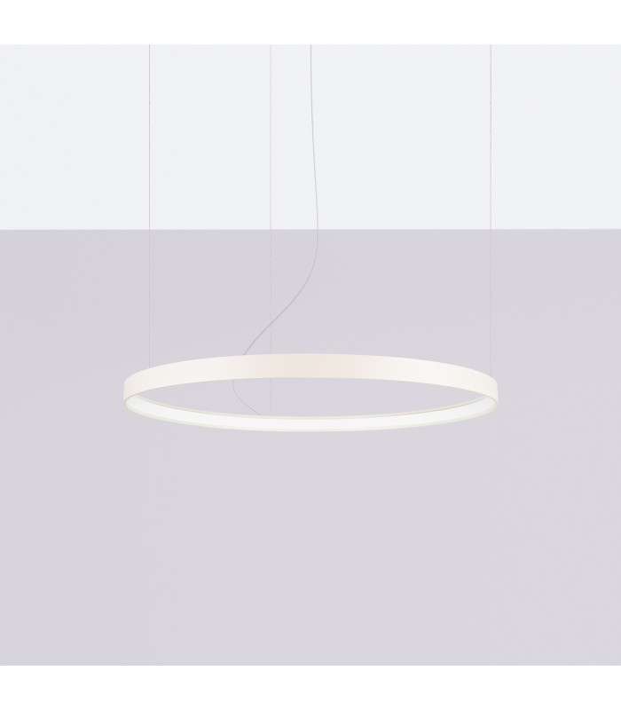 Rio 78cm Integrated LED Pendant Ceiling Light Beige 4000K-2