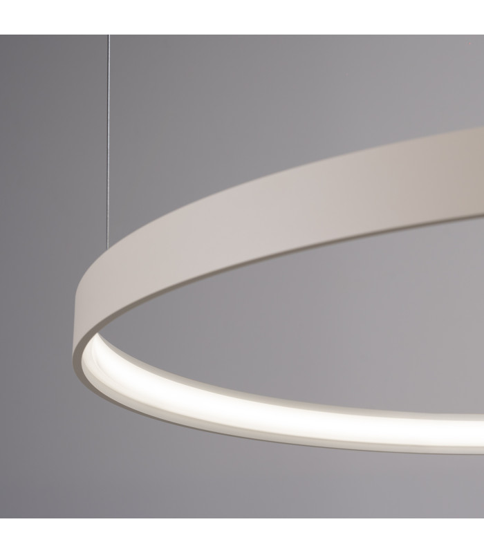 Rio 55cm Integrated LED Pendant Ceiling Light Beige 4000K-5