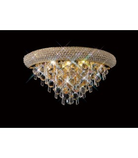 Wall Lamp Medium 3 Light French Gold, Crystal - 2