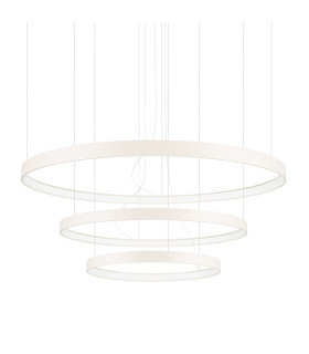 Rio 110cm Triple Ring Integrated LED Pendant Ceiling Light Beige 4000K-1