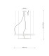 Rio 78cm Twin Ring Integrated LED Pendant Ceiling Light Beige 4000K-8