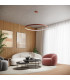 Rio 55cm Integrated LED Pendant Ceiling Light Beige 4000K-12