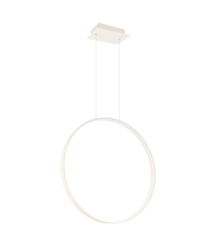 Rio 55cm Verticle Ring Integrated LED Pendant Ceiling Light Beige 3000K-1