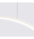 Rio 55cm Verticle Ring Integrated LED Pendant Ceiling Light Beige 3000K-4