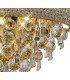 Wall Lamp Medium 3 Light French Gold, Crystal - 8