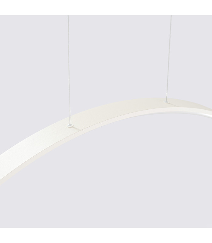 Rio 55cm Verticle Ring Integrated LED Pendant Ceiling Light Beige 3000K-5