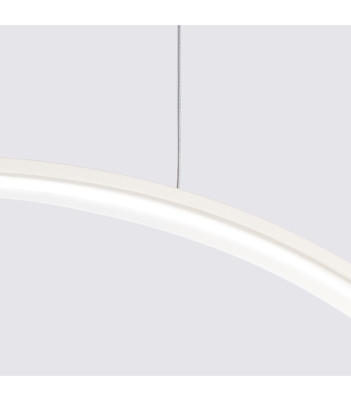 Rio 78cm Verticle Ring Integrated LED Pendant Ceiling Light Beige 3000K-4