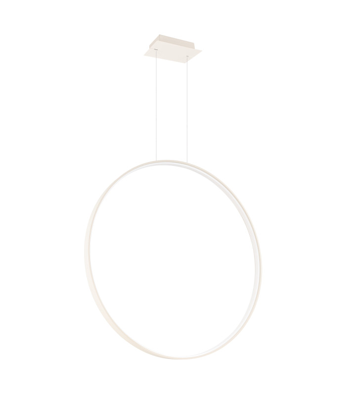 Rio 78cm Verticle Ring Integrated LED Pendant Ceiling Light Beige 4000K-1