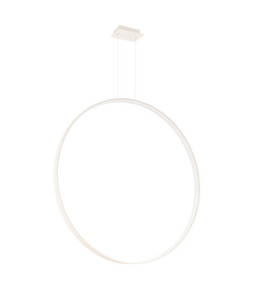 Rio 110cm Verticle Ring Integrated LED Pendant Ceiling Light Beige 4000K-1