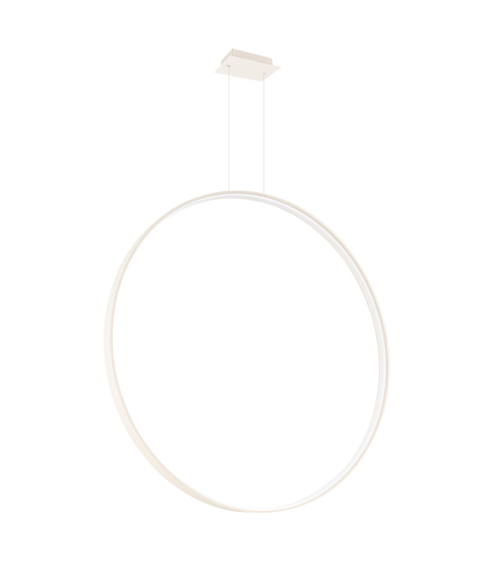 Rio 110cm Verticle Ring Integrated LED Pendant Ceiling Light Beige 4000K-1