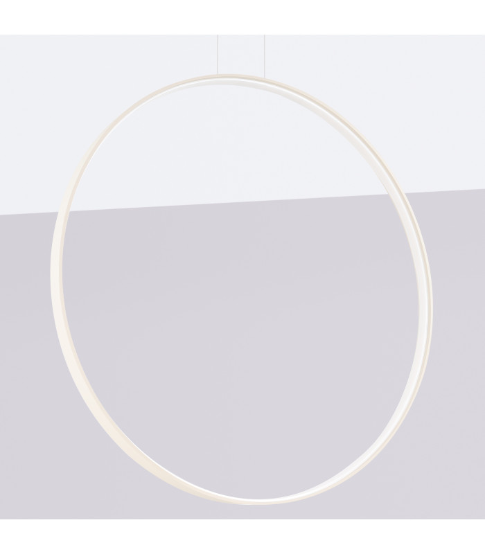 Rio 110cm Verticle Ring Integrated LED Pendant Ceiling Light Beige 4000K-2