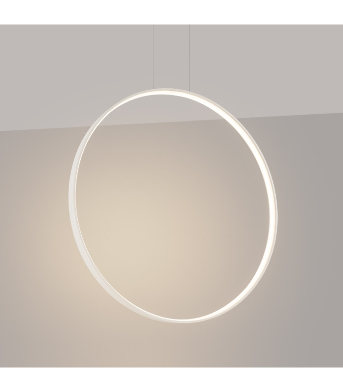 Rio 110cm Verticle Ring Integrated LED Pendant Ceiling Light Beige 3000K-3