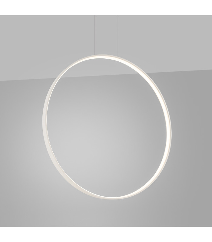 Rio 78cm Verticle Ring Integrated LED Pendant Ceiling Light Beige 4000K-3