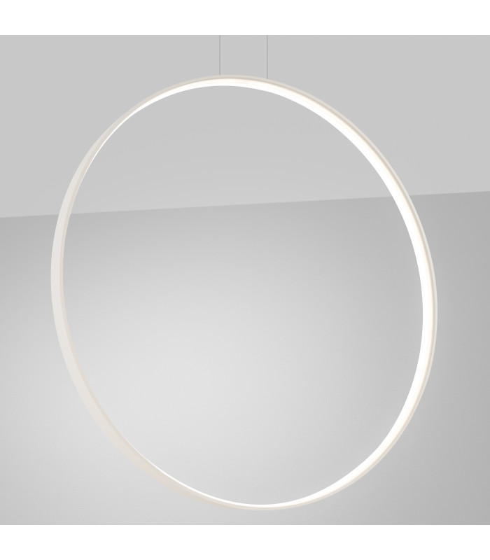 Rio 110cm Verticle Ring Integrated LED Pendant Ceiling Light Beige 4000K-3
