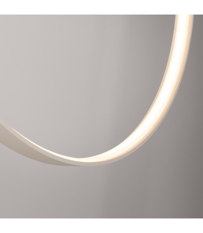 Rio 78cm Verticle Ring Integrated LED Pendant Ceiling Light Beige 3000K-7