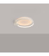 Rio 55cm Integrated LED Semi Flush Ceiling Light Beige 3000K-3