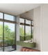 Rio 55cm Verticle Ring Integrated LED Pendant Ceiling Light Beige 3000K-12