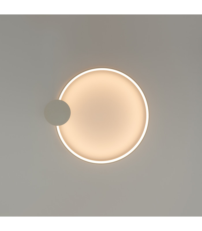 Rio 55cm Integrated LED Semi Flush Ceiling Light Beige 3000K-7