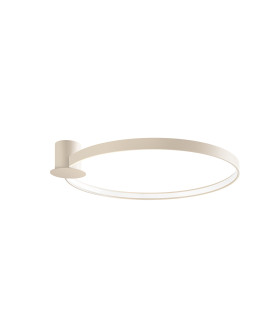 Rio 78cm Integrated LED Semi Flush Ceiling Light Beige 3000K-1
