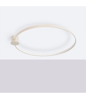 Rio 110cm Integrated LED Semi Flush Ceiling Light Beige 3000K-2
