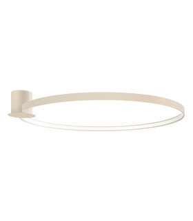 Rio 110cm Integrated LED Semi Flush Ceiling Light Beige 4000K-1