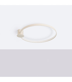 Rio 78cm Integrated LED Semi Flush Ceiling Light Beige 4000K-2