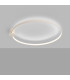 Rio 110cm Integrated LED Semi Flush Ceiling Light Beige 4000K-3