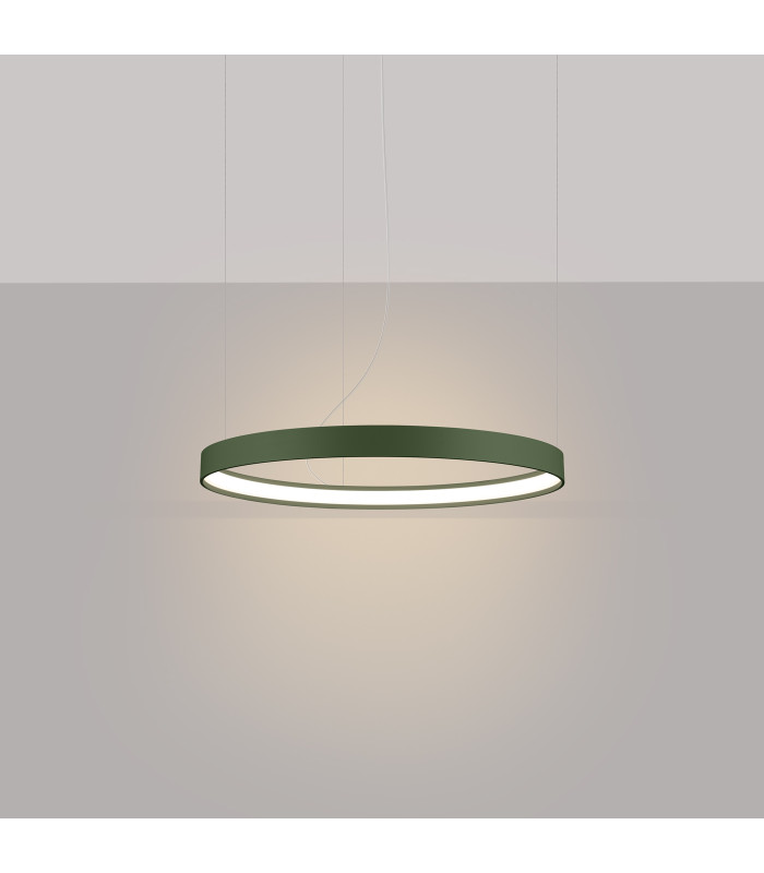 Rio 55cm Integrated LED Pendant Ceiling Light Olive Green 3000K-3
