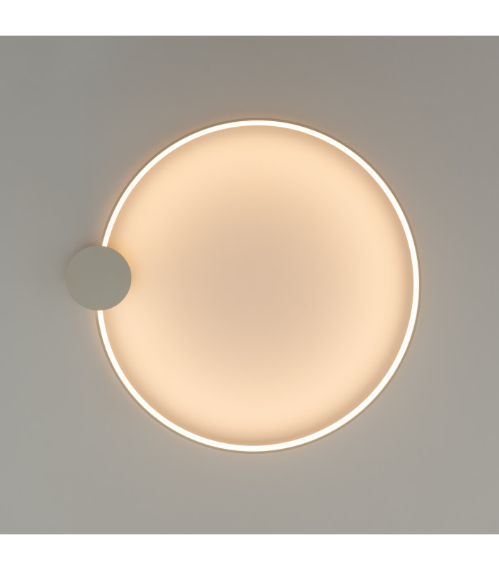 Rio 78cm Integrated LED Semi Flush Ceiling Light Beige 3000K-7