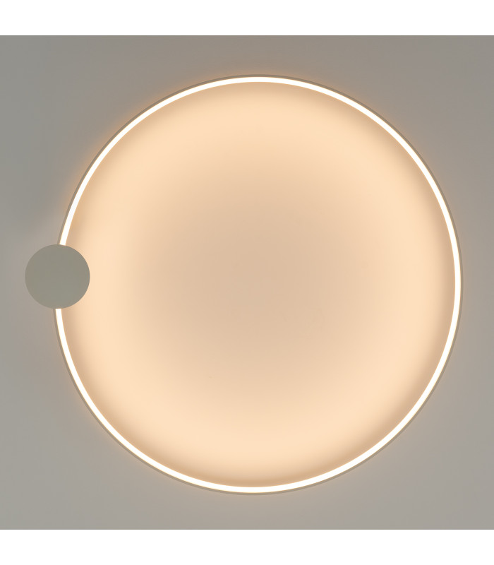 Rio 110cm Integrated LED Semi Flush Ceiling Light Beige 3000K-7