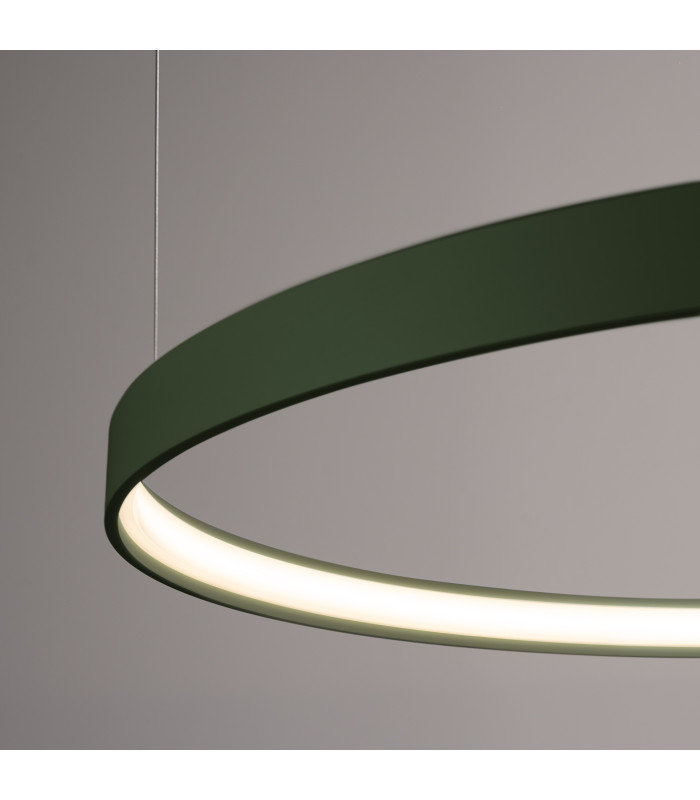 Rio 55cm Integrated LED Pendant Ceiling Light Olive Green 3000K-5