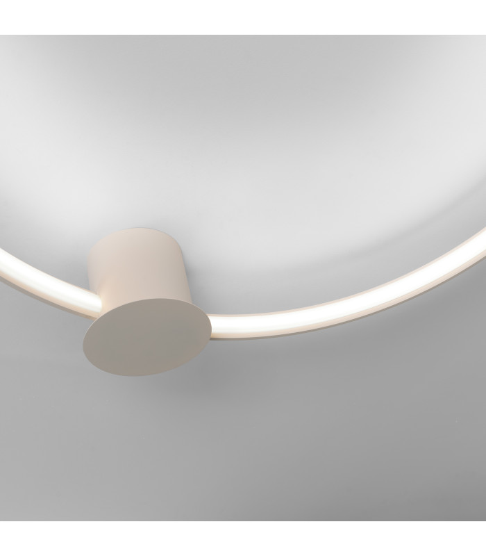 Rio 110cm Integrated LED Semi Flush Ceiling Light Beige 4000K-6